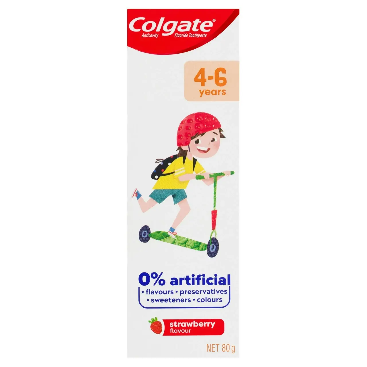 Colgate Kids Anticavity Toothpaste, 80g, Strawberry Flavour, For Children 4-6 years