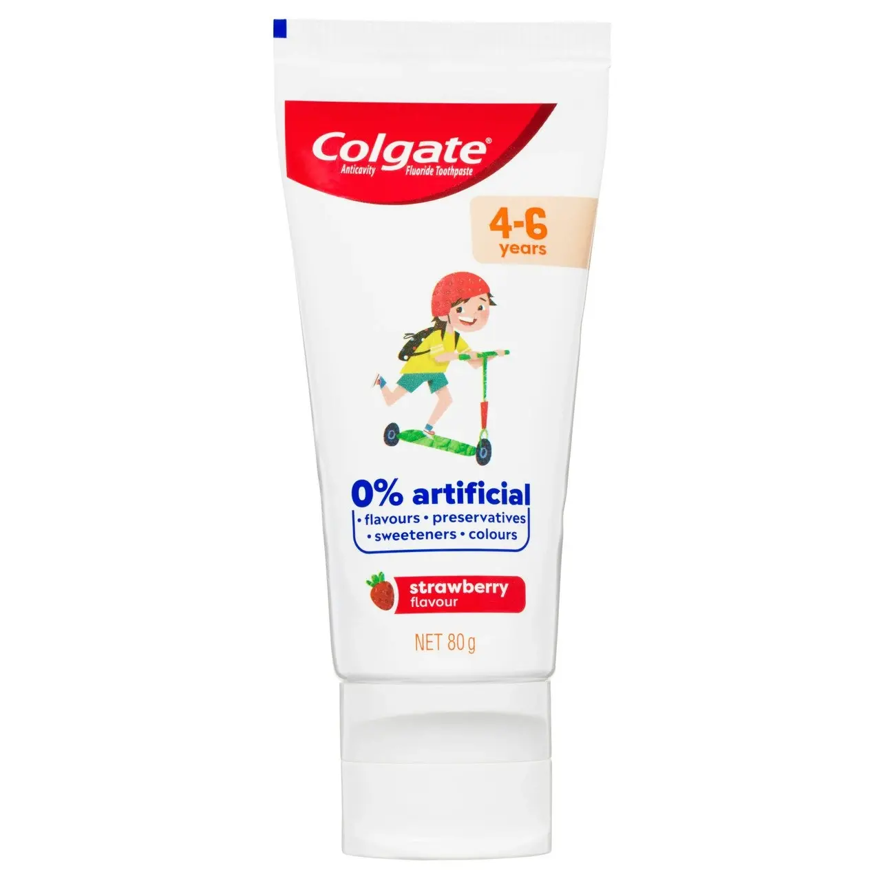 Colgate Kids Anticavity Toothpaste, 80g, Strawberry Flavour, For Children 4-6 years