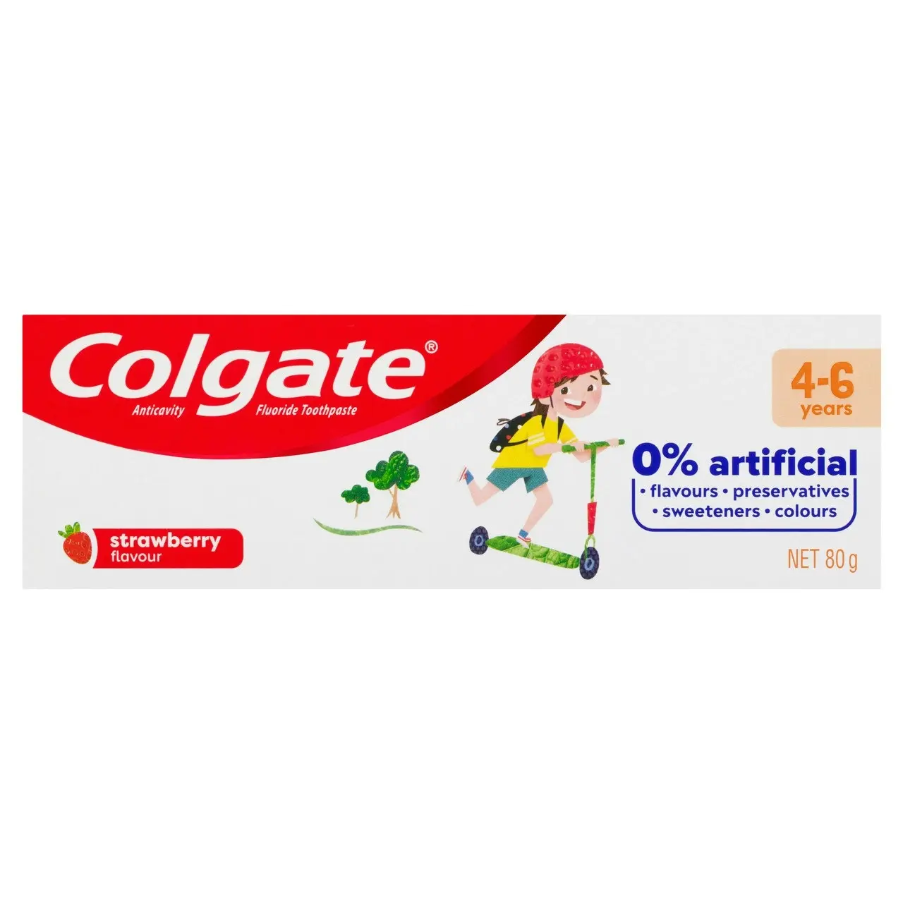 Colgate Kids Anticavity Toothpaste, 80g, Strawberry Flavour, For Children 4-6 years