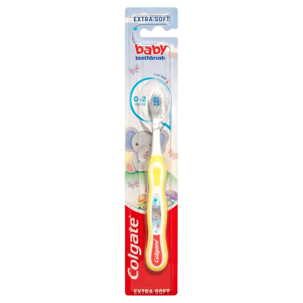 Colgate Kids My First Manual Toothbrush for Toddlers 0-2 Years, 1 Pack, Extra Soft Bristles, Colours May Vary