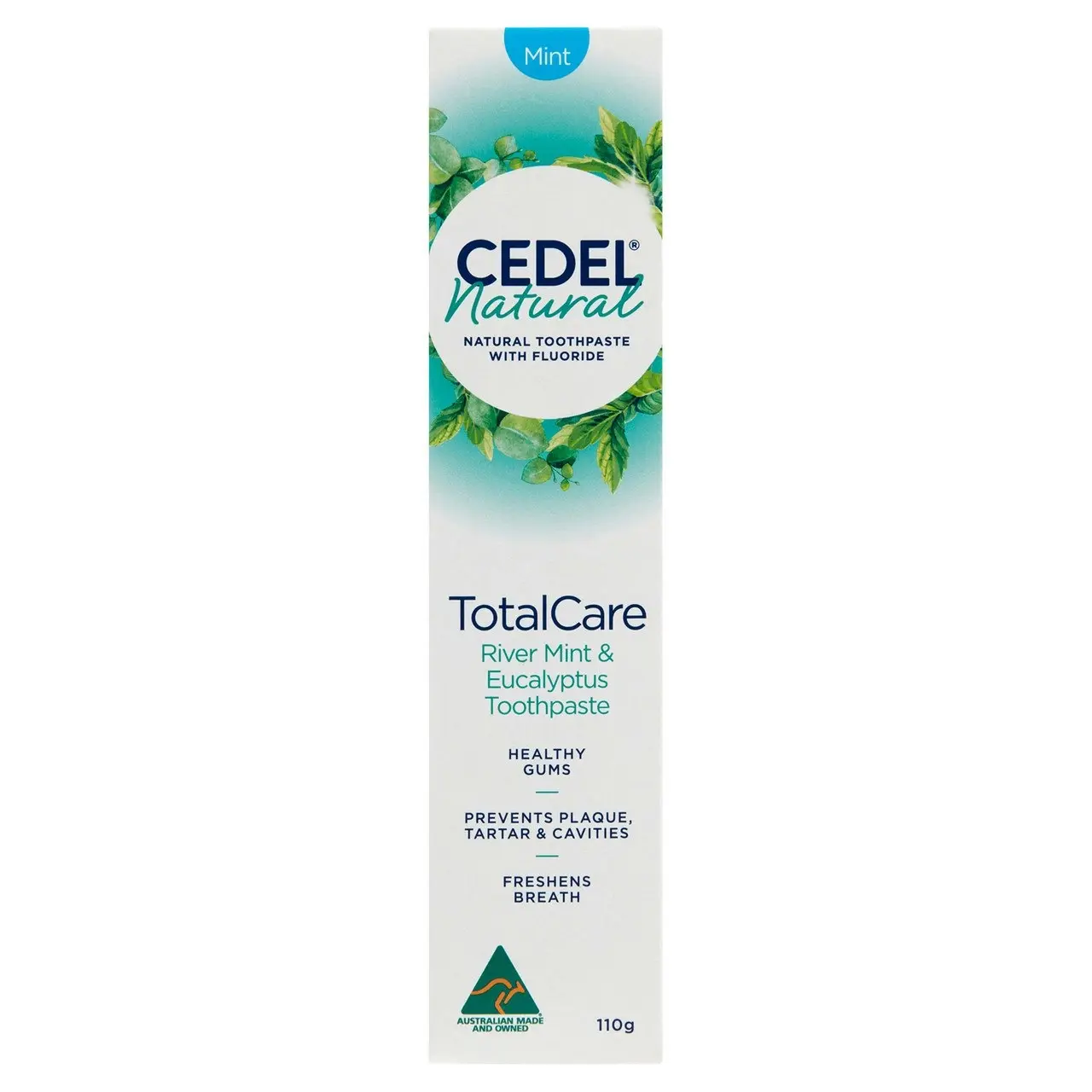 Cedel TotalCare Natural Toothpaste with River Mint & Eucalyptus 110g