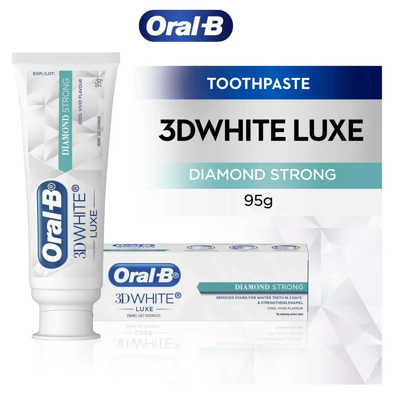 Oral-B 3DWhite Luxe Diamond Strong Whitening Toothpaste 95g