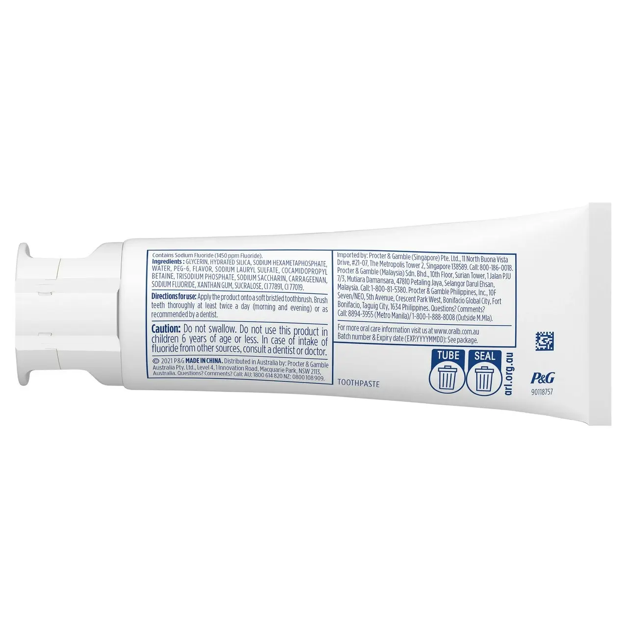 Oral-B 3DWhite Luxe Diamond Strong Whitening Toothpaste 95g