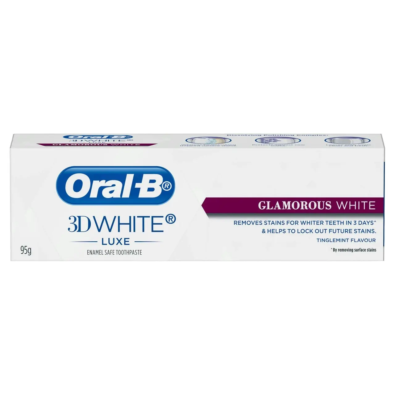 Oral-B 3D White Luxe Glamorous White Whitening Toothpaste 95g