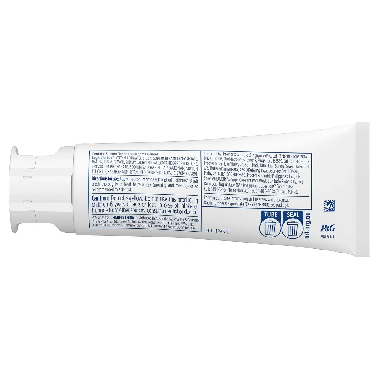 Oral-B 3D White Luxe Glamorous White Whitening Toothpaste 95g