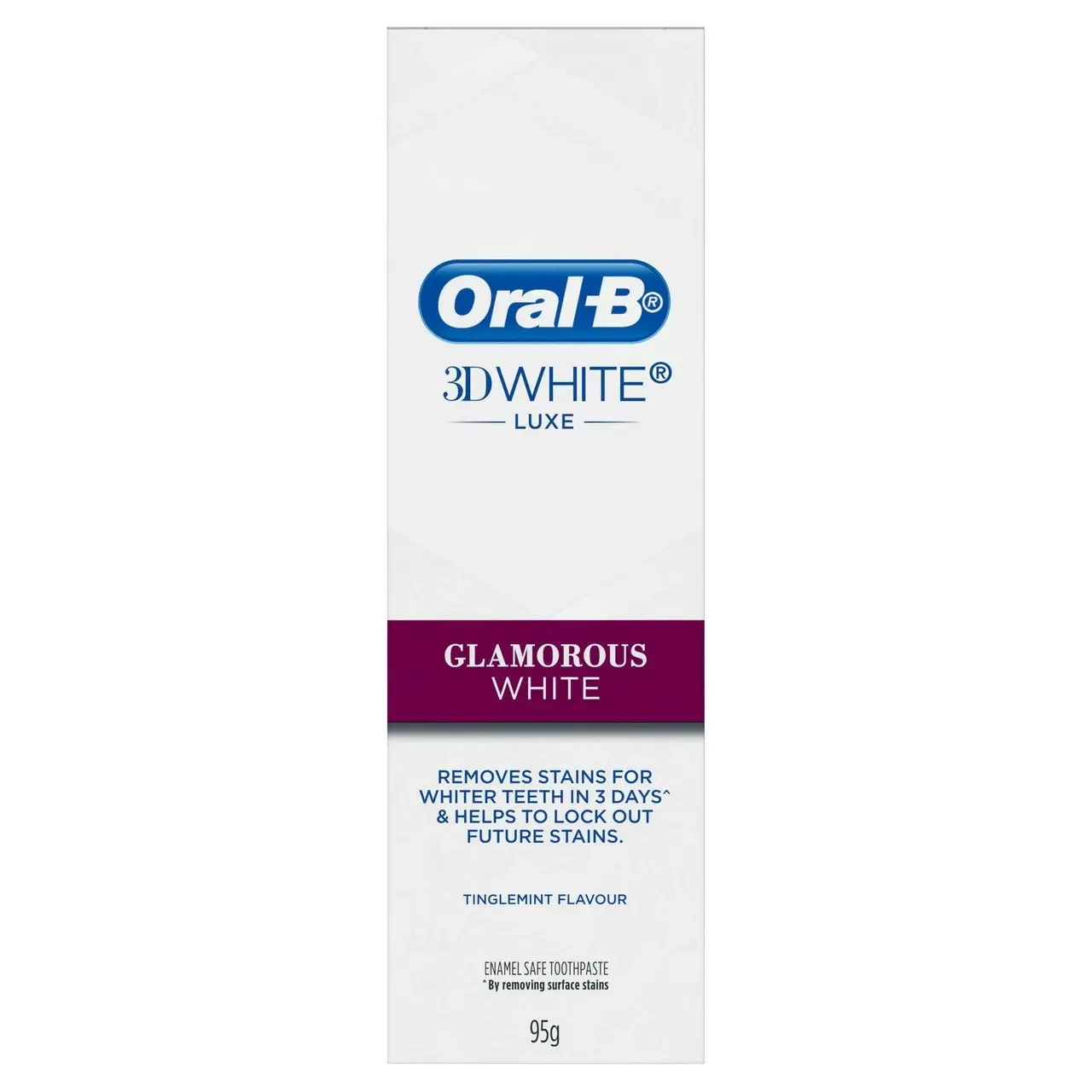 Oral-B 3D White Luxe Glamorous White Whitening Toothpaste 95g