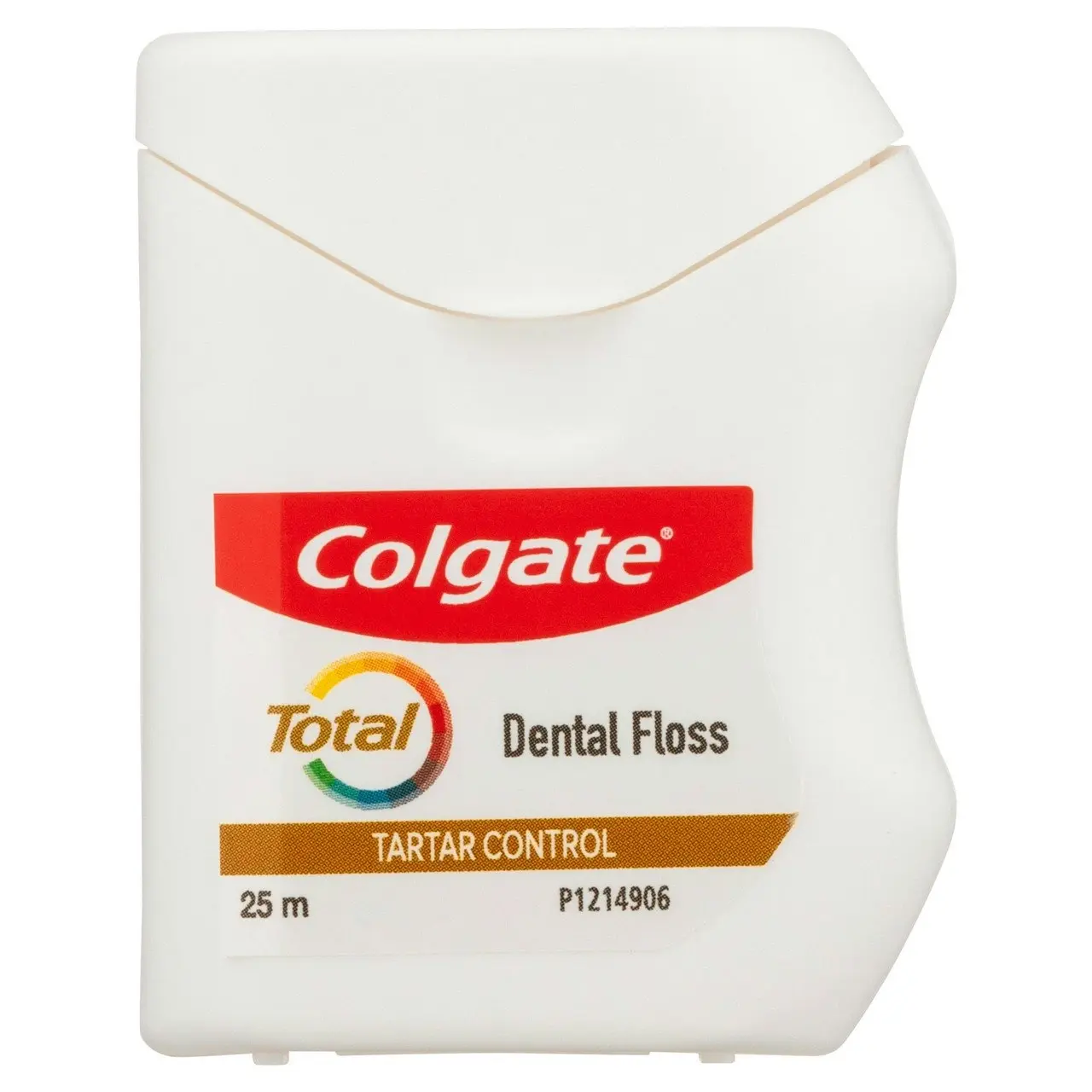 Colgate Total Tartar Control Dental Floss, 25m, New & Improved*, Protects Gums & Helps Prevent Tooth Decay