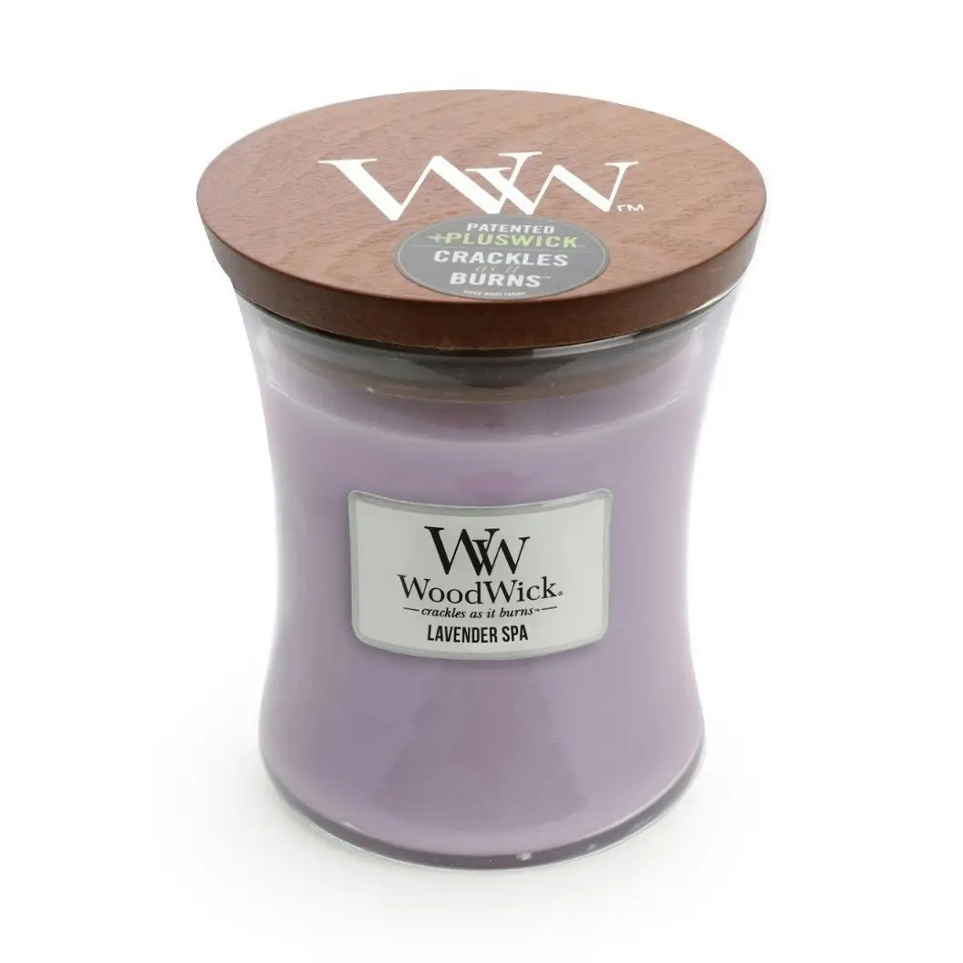 WoodWick Medium Lavender Spa Scented Candle