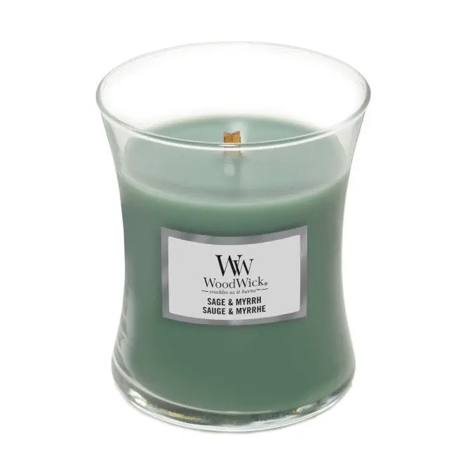 WoodWick Medium Sage & Myrrh Scented Candle