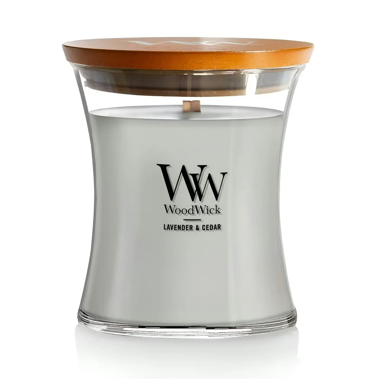 WoodWick Medium Lavender & Cedar Scented Candle