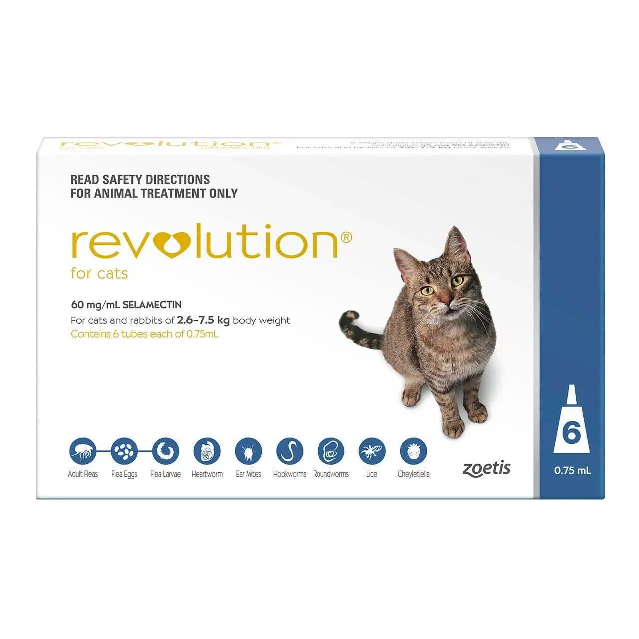 Revolution Cat 2.6-7.5kg 6 Pack