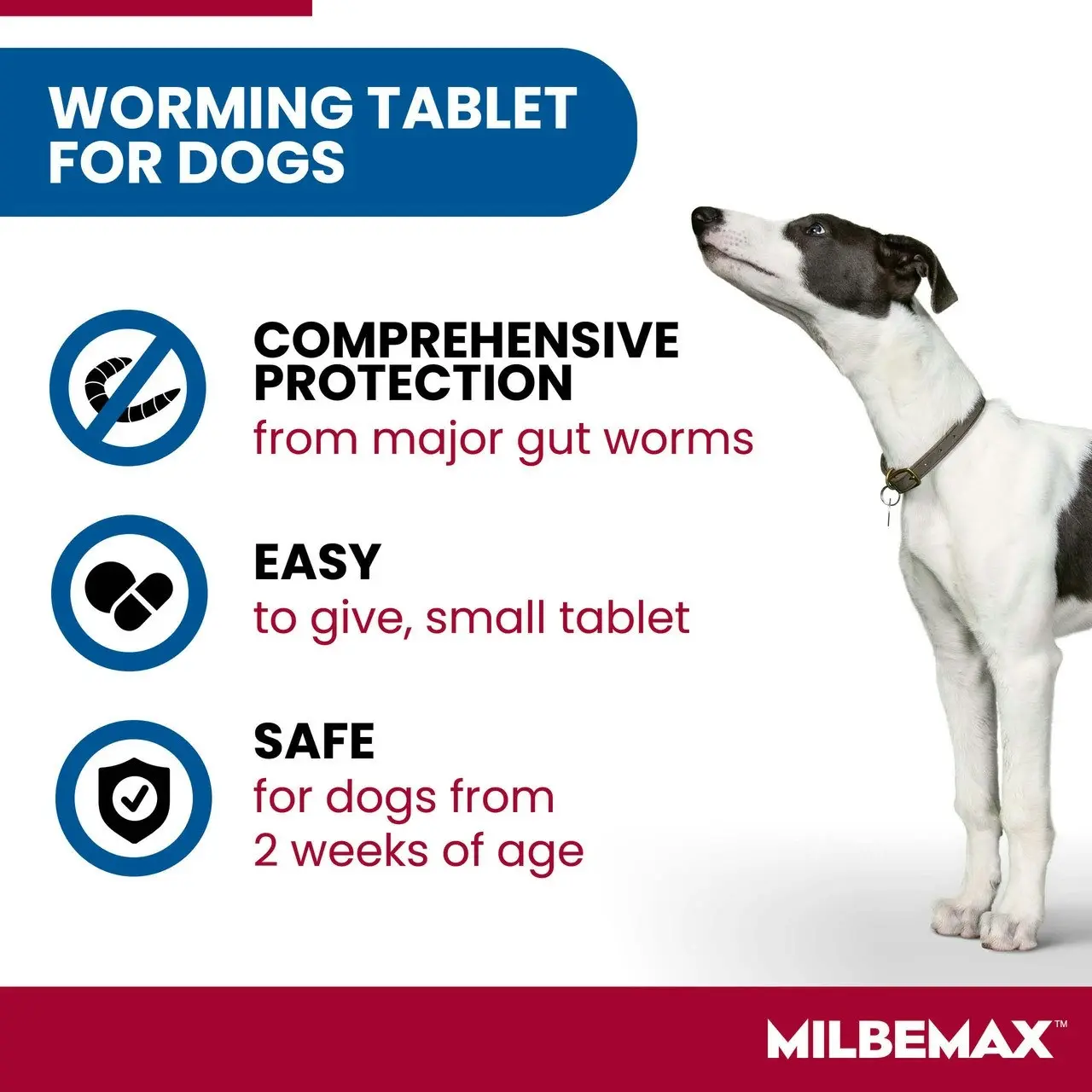 Milbemax(TM) Allwormer Tablet for Dogs 5 - 25kg - 2 Pack