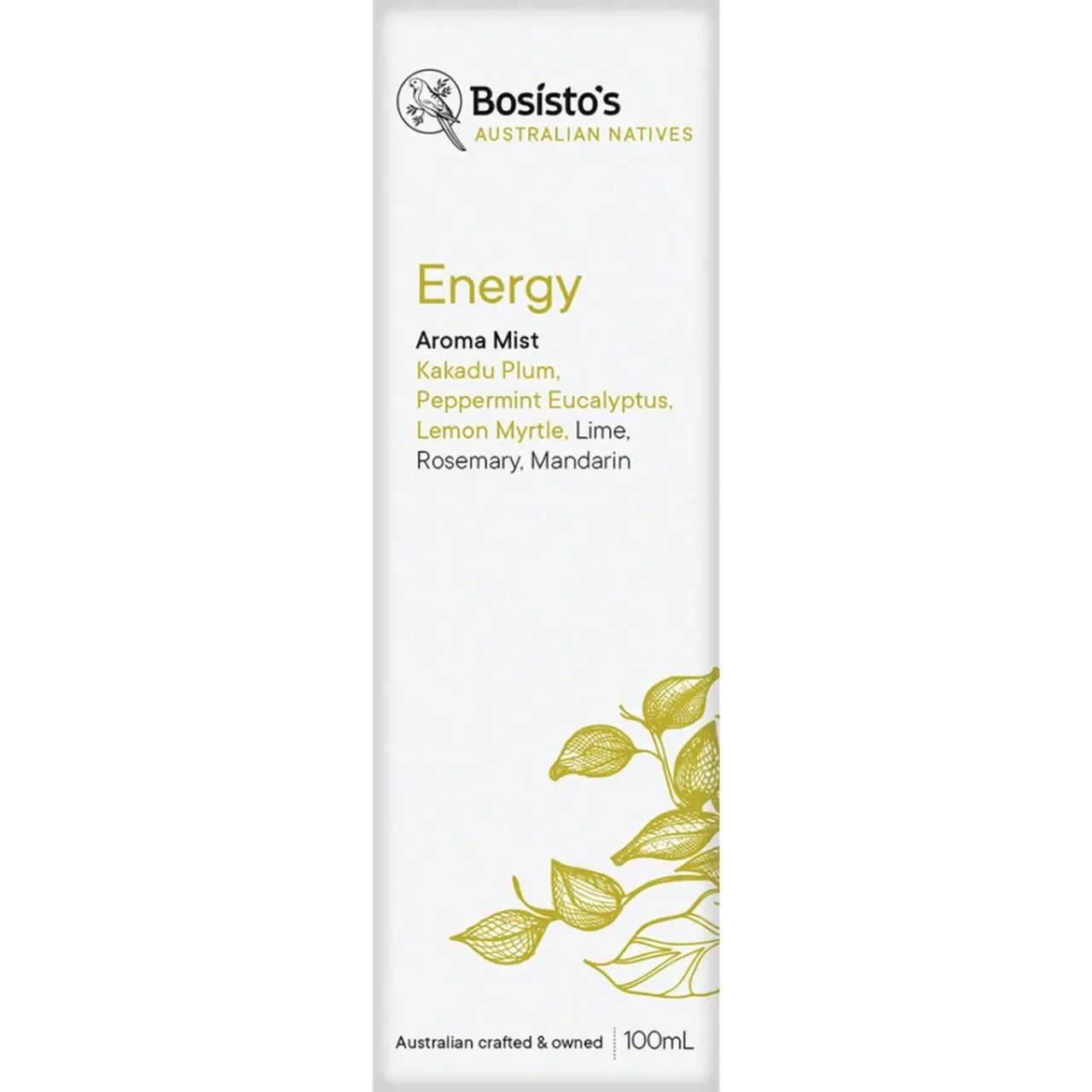 Bosisto's Australian Natives Energy Aroma Mist 100mL