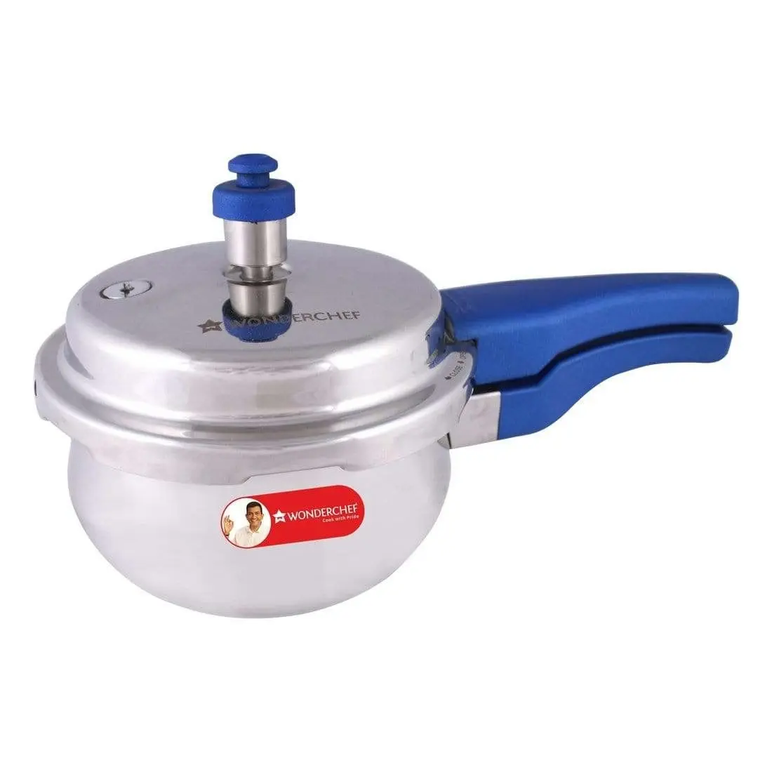 Wonderchef Nigella Pressure Cooker Outer Lid - Stainless Steel Blue Handi  2.5L