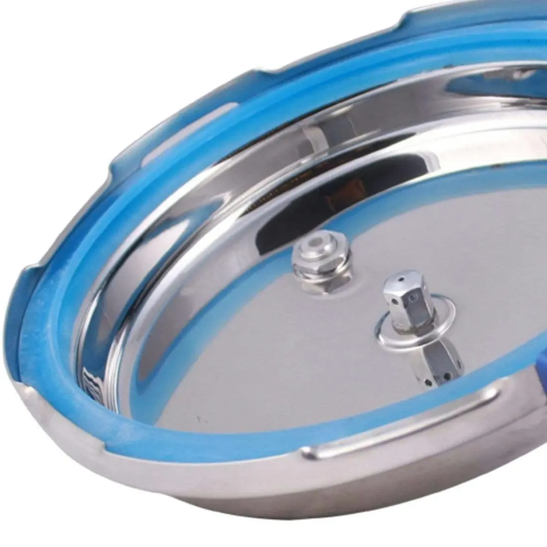 Wonderchef Nigella Pressure Cooker Outer Lid - Stainless Steel Blue Handi  2.5L