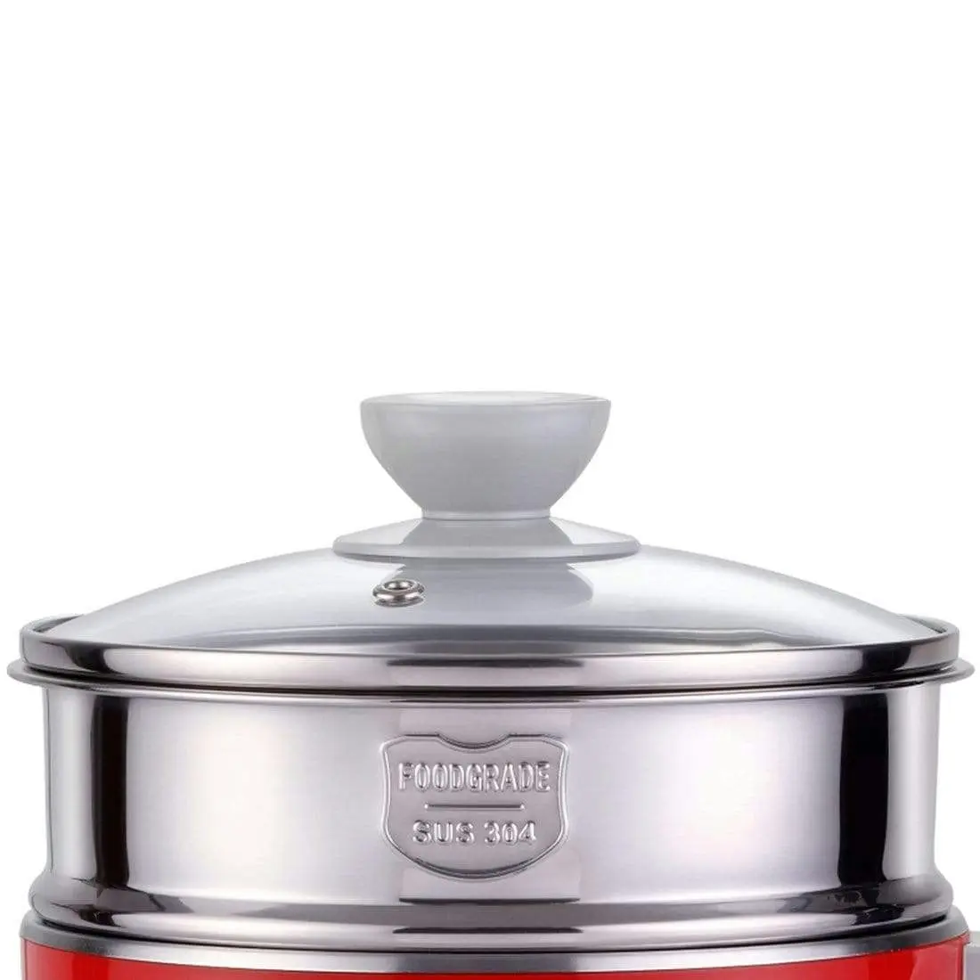 Wonderchef Luxe Multi-cook Kettle-Red 1.2 Litre with Australian Plug