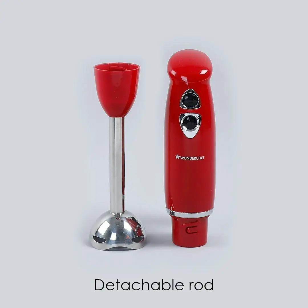 Wonderchef Hand Blender Crimson Edge (Red) with Australian Plug