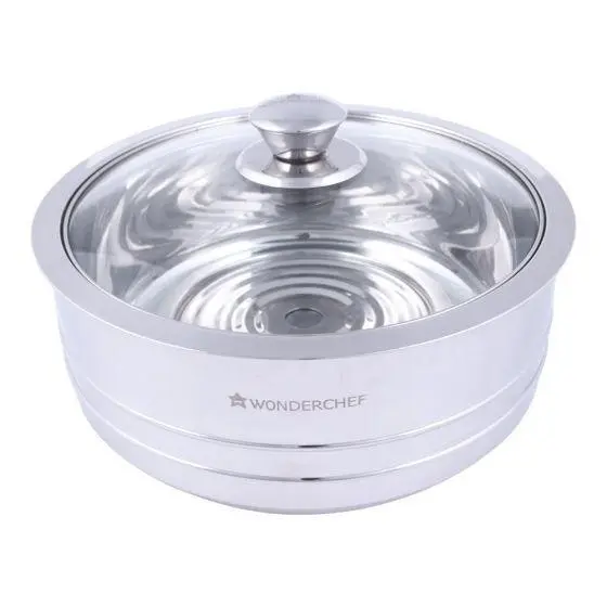 Wonderchef Austin Stainless Steel Serving Casserole - Set of 3 Mini, Midi & Grand