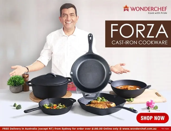 Wonderchef Forza- Pre Seasoned Cast Iron 6 Pc Combo