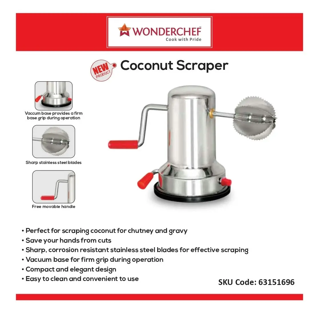 Wonderchef Coconut Scraper