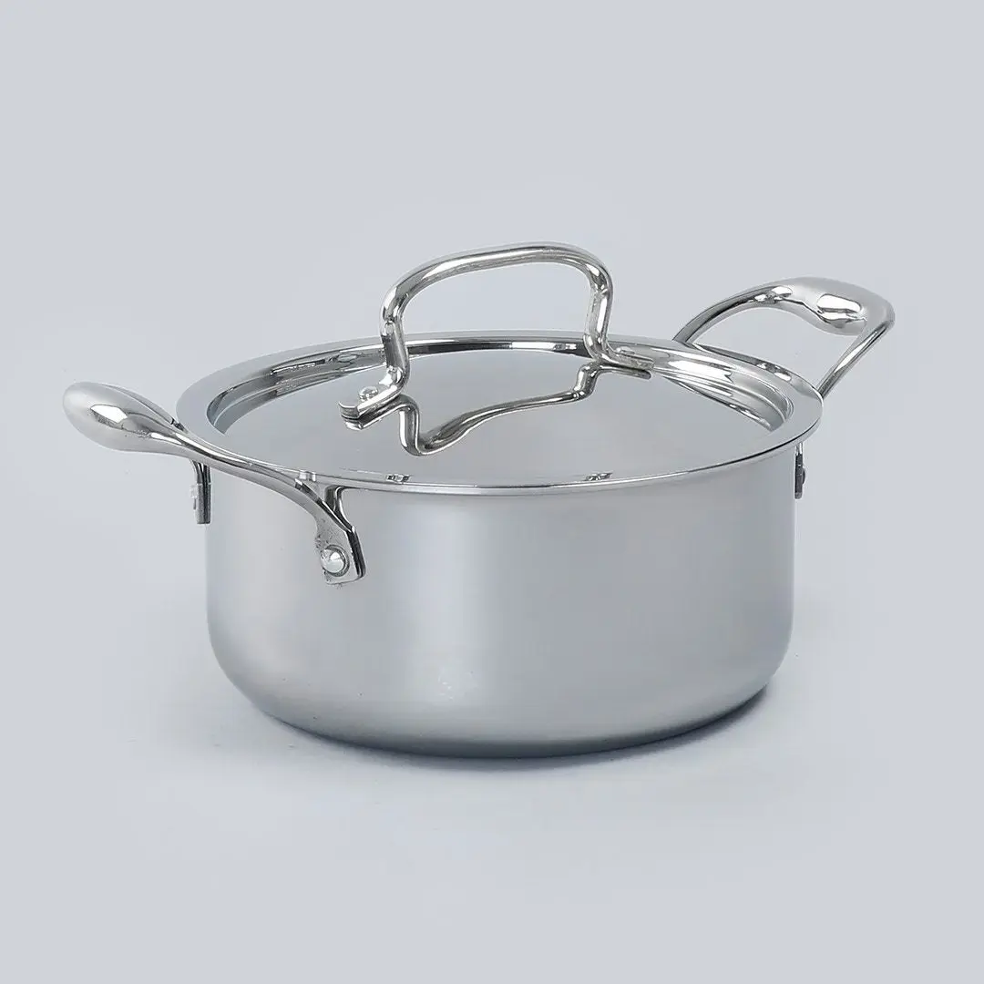 Wonderchef Nigella Stainless Steel  Casserole Triply with Lid 24 cm 4.8L