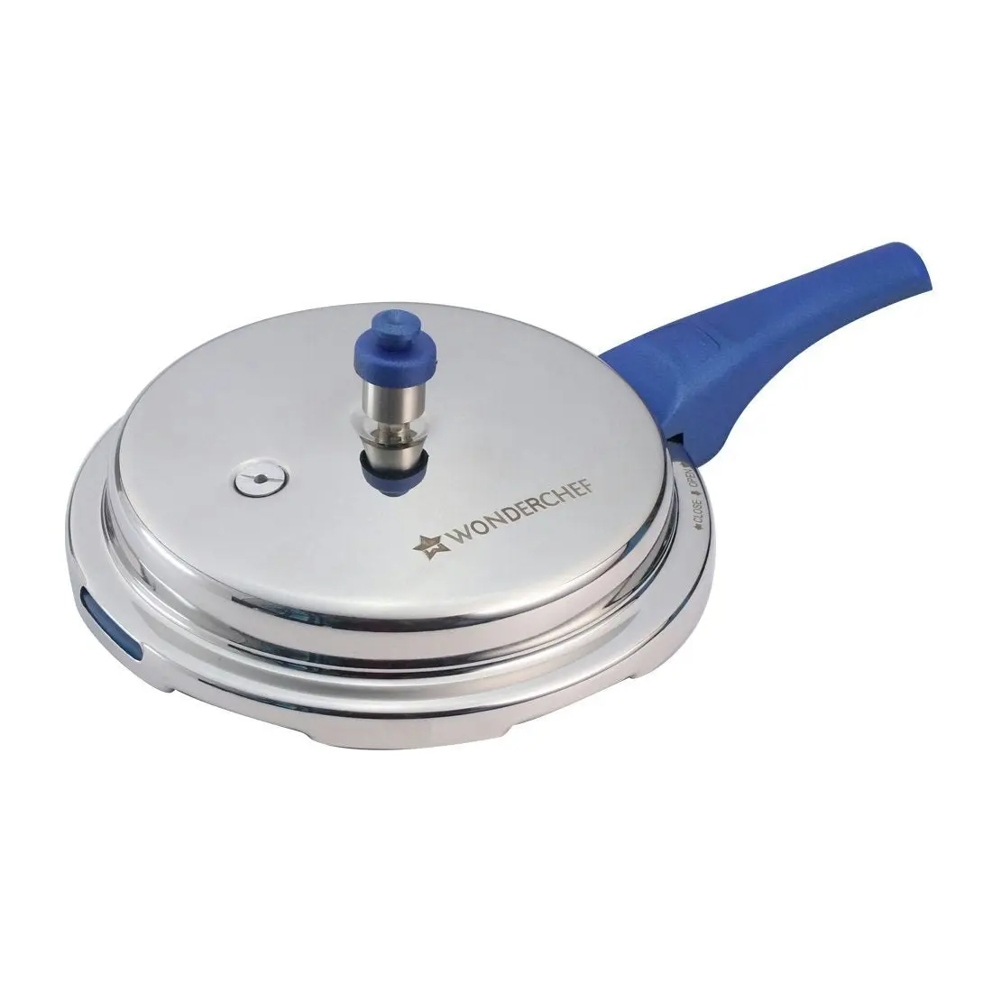 Wonderchef Nigella Pressure Cooker Outer Lid - Stainless Steel Blue 1.5L