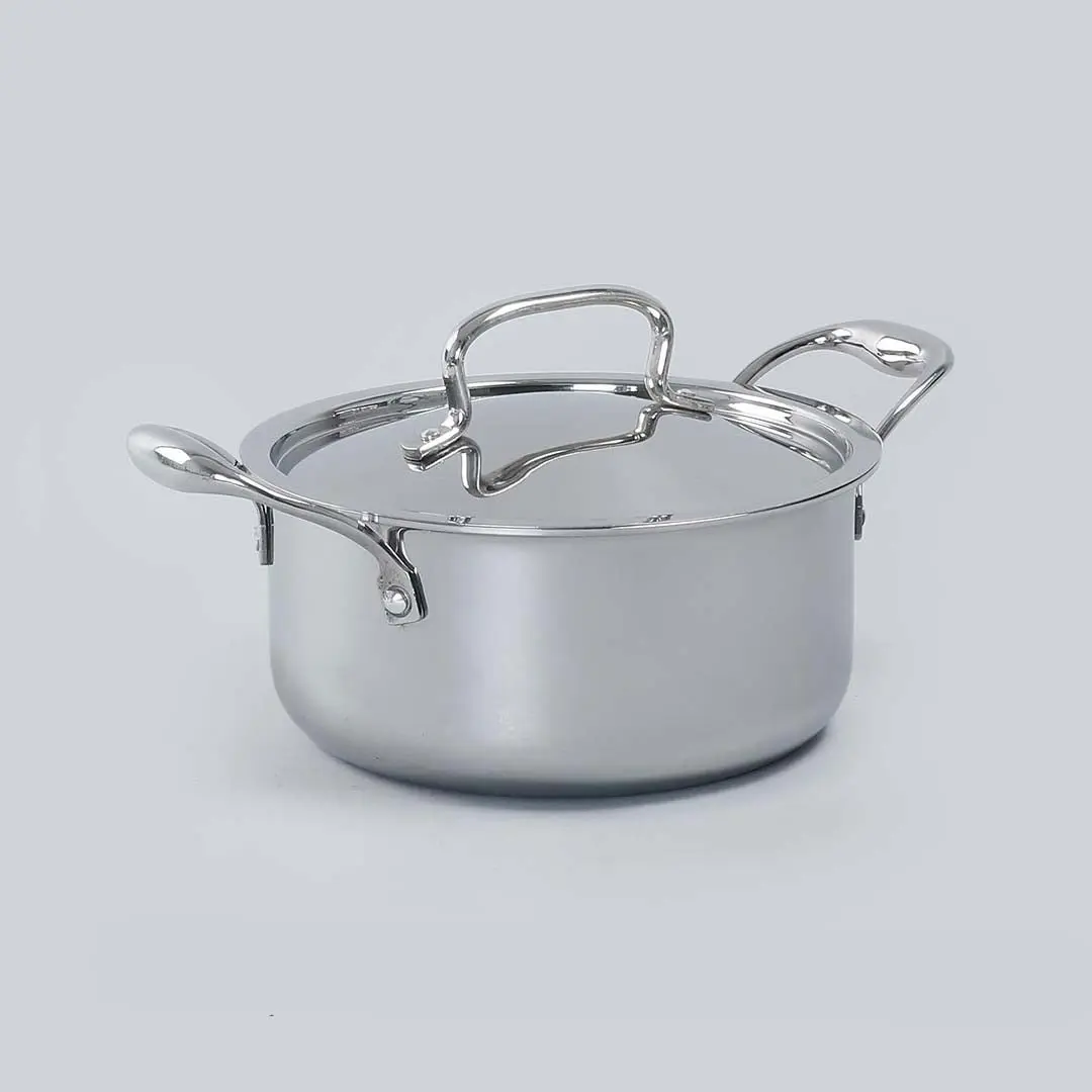 Wonderchef Nigella Stainless Steel  Casserole Triply with Lid 20 cm 3L