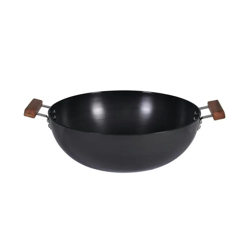 Wonderchef Ebony Deep Kadhai With Lid 30cm 6L