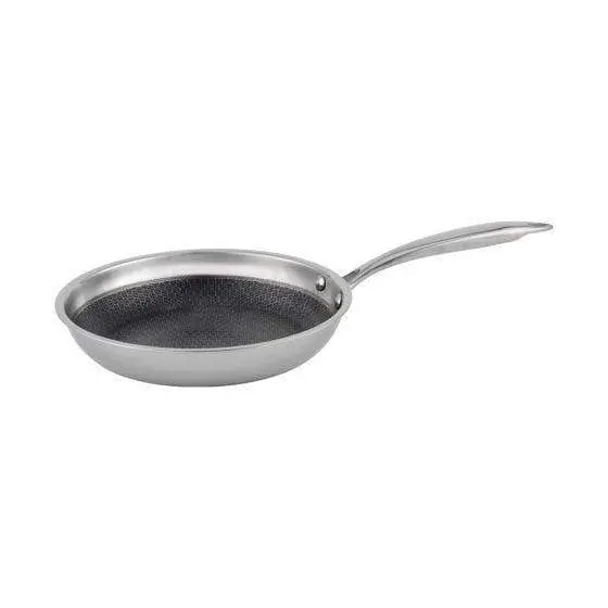 Wonderchef Stanton Stainless Steel Nonstick Frying Pan, 24cm,1.2L, 2.5mm, Silver