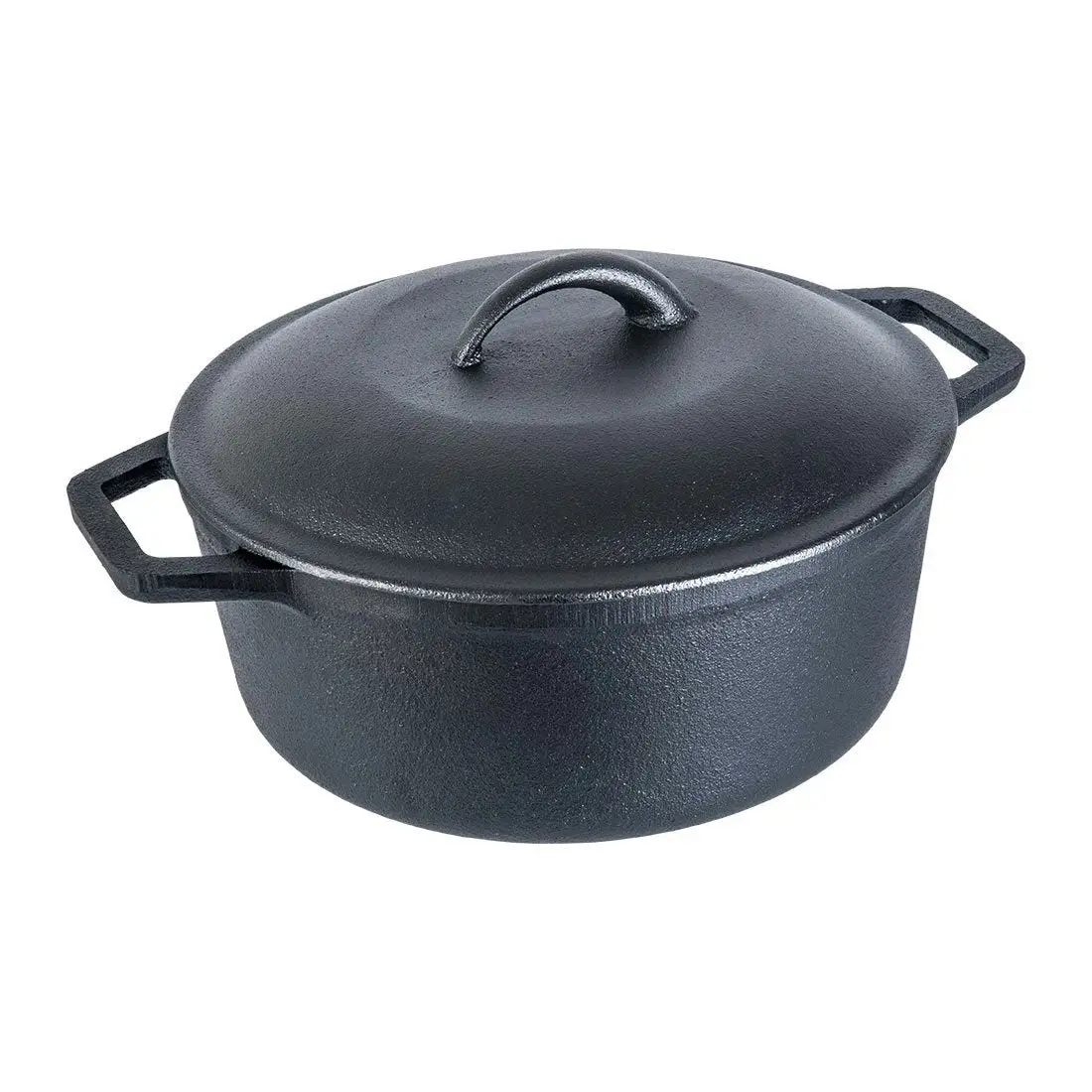 Wonderchef Forza Pre Seasoned Cast Iron Casserole with Lid 25 cm 4.7L