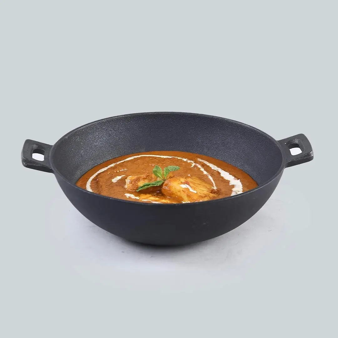 Wonderchef Forza Pre Seasoned Cast Iron Kadhai 30cm, 3.35L, 3.8mm