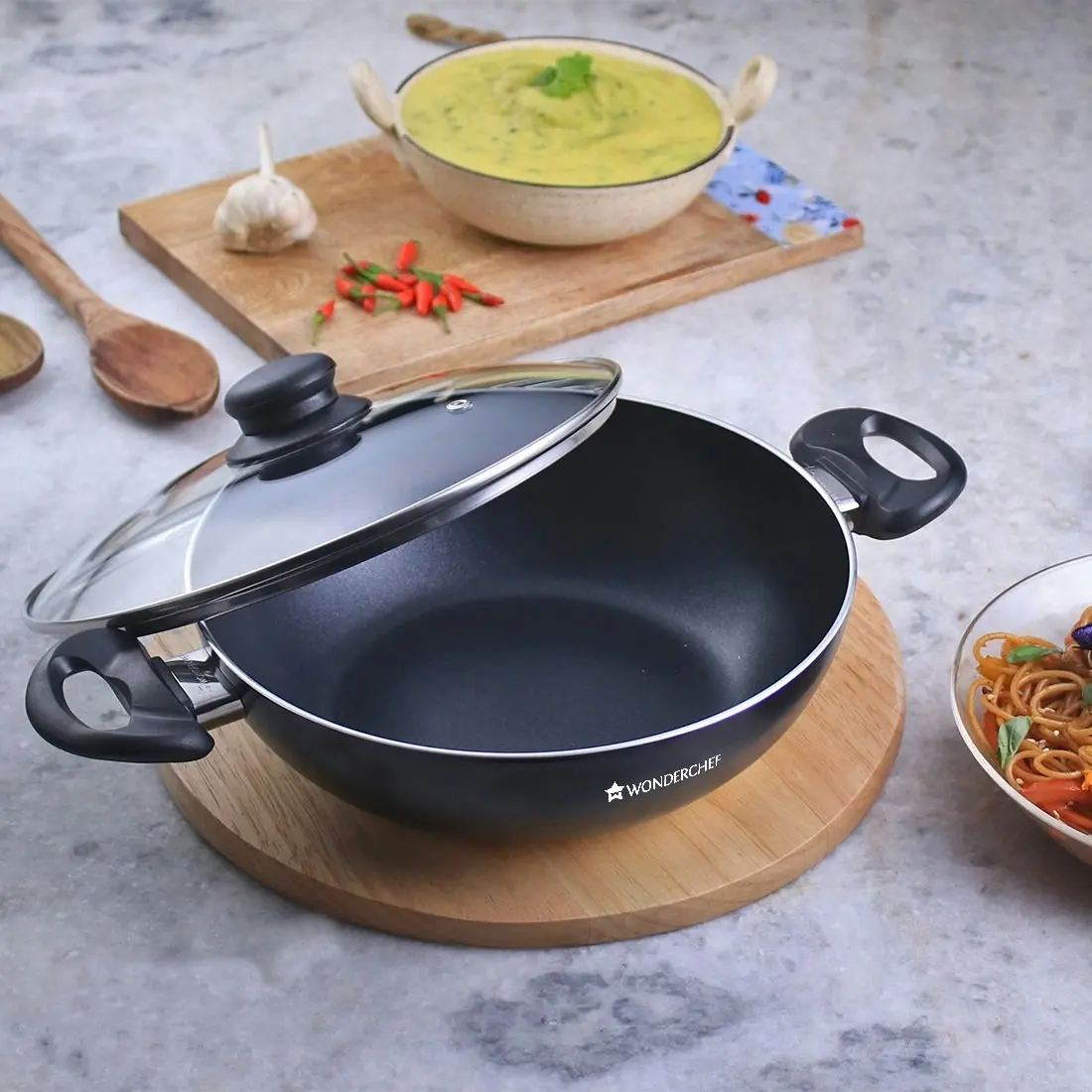 Wonderchef Ultra Wok with Lid 24cm 2.7L