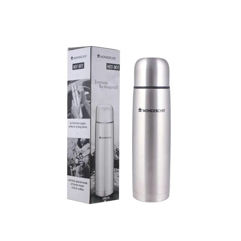 Wonderchef Hot-Bot Stainless Steel Vacuum Flask 1L