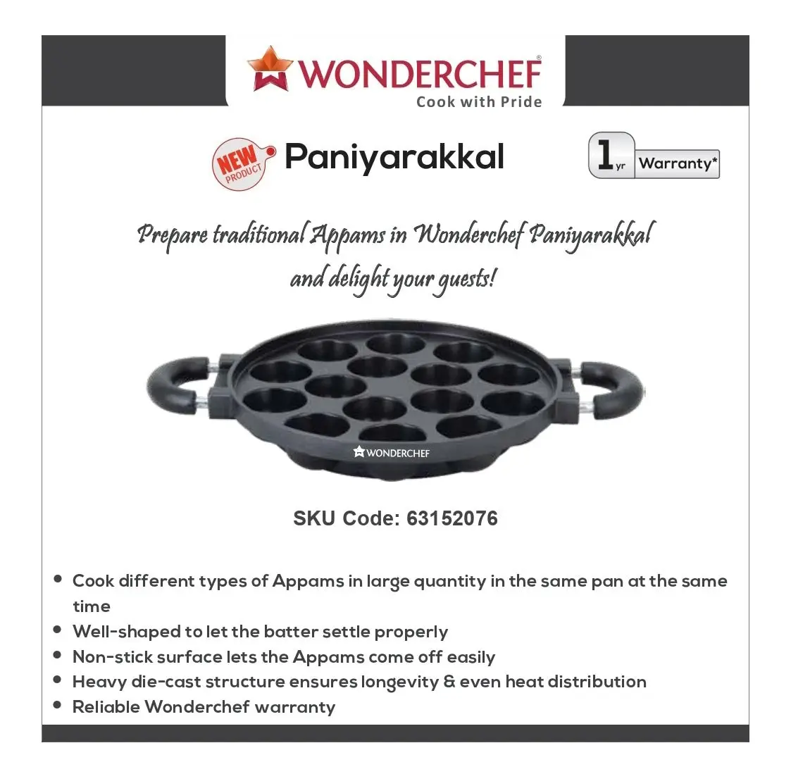 Wonderchef Paniyarakkal