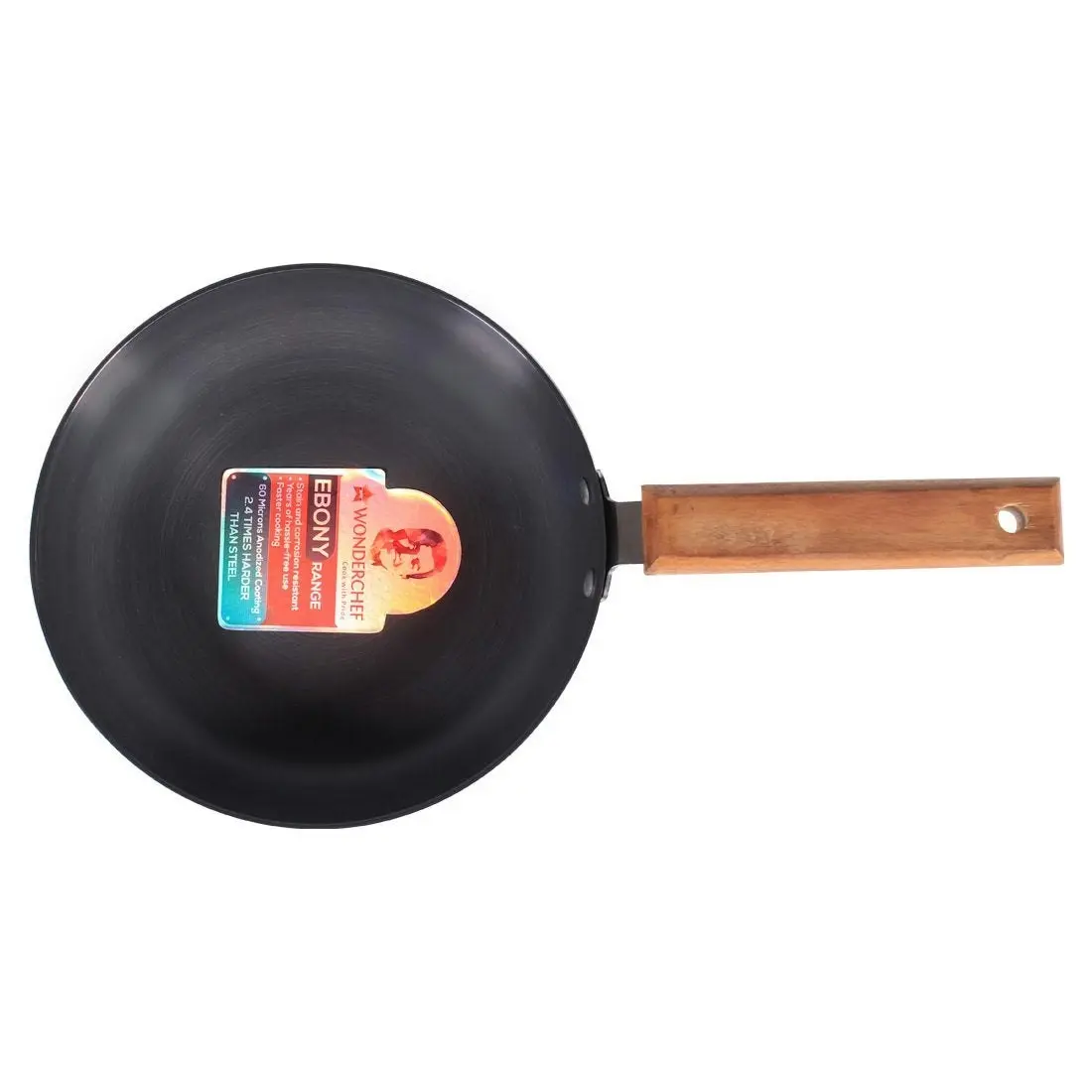 Wonderchef Ebony Hard-Anodised Fry Pan with Lid 24 cm 1.75 L