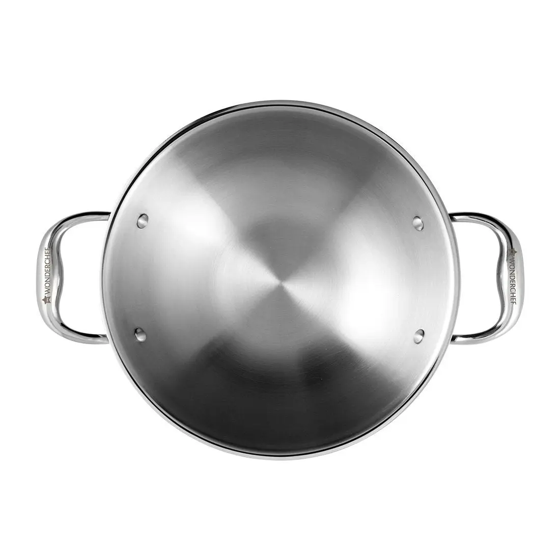 Wonderchef Nigella Stainless Steel Triply Kadhai with Lid 20 cm 1.5L