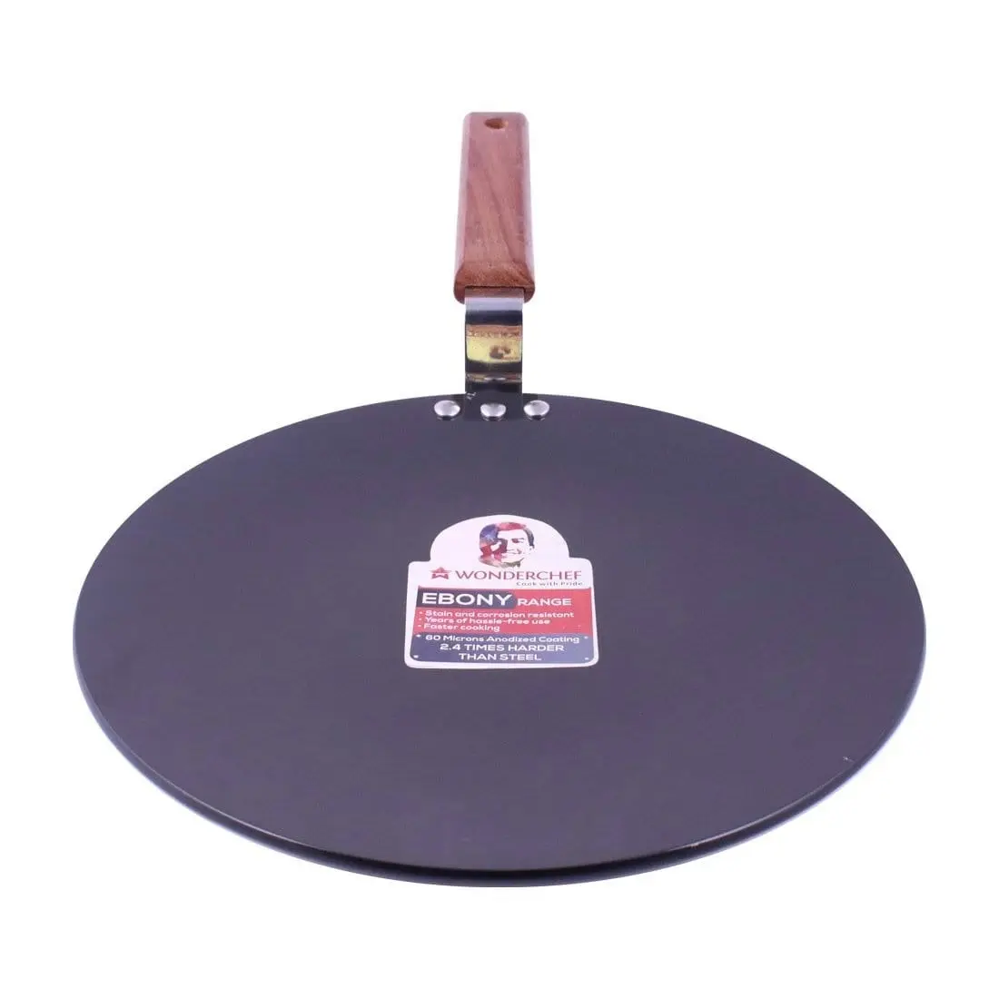 Wonderchef Ebony Roti Tawa without Induction 4.88mm 28 Cm