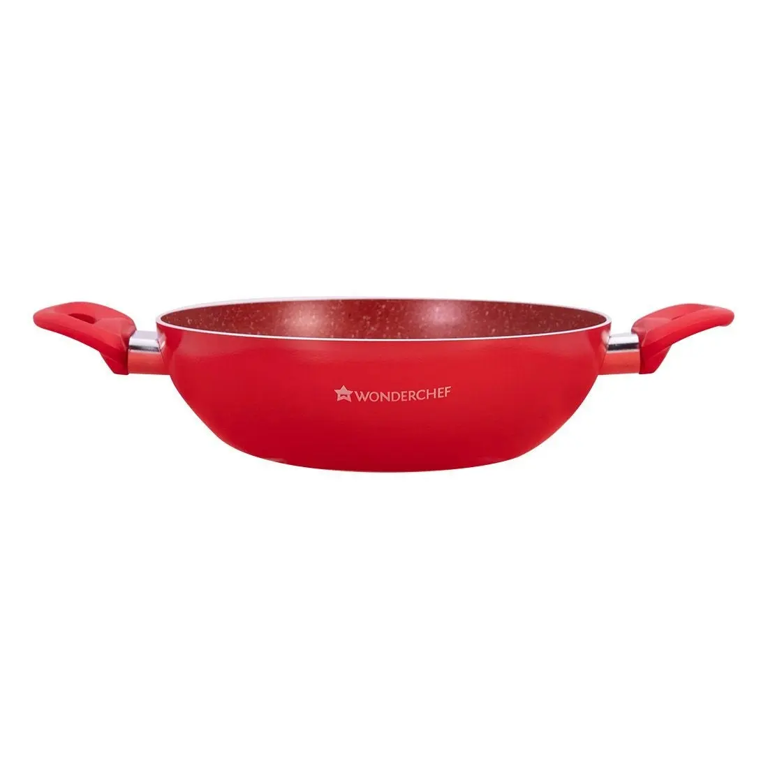 Wonderchef Royal Velvet Wok 26cm - Red 3.2L