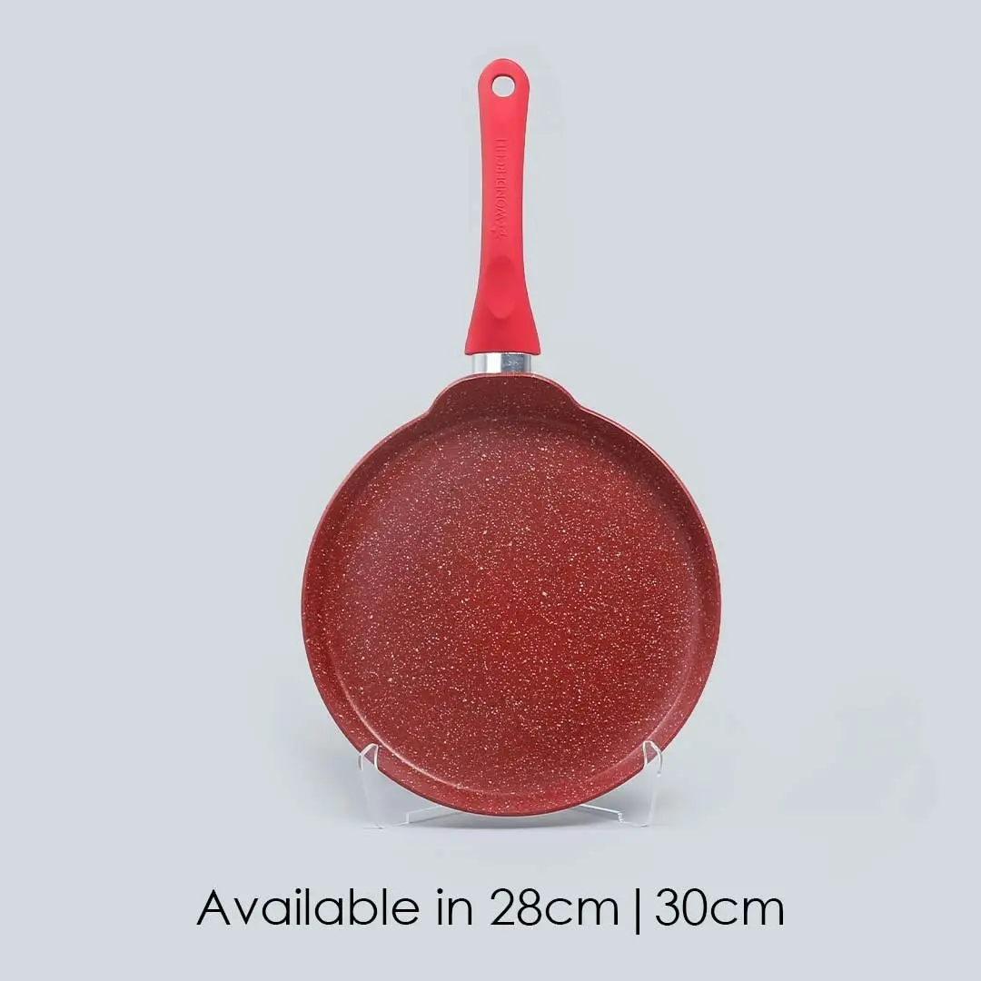 Wonderchef Royal Velvet Dosa Tawa 30cm - Red