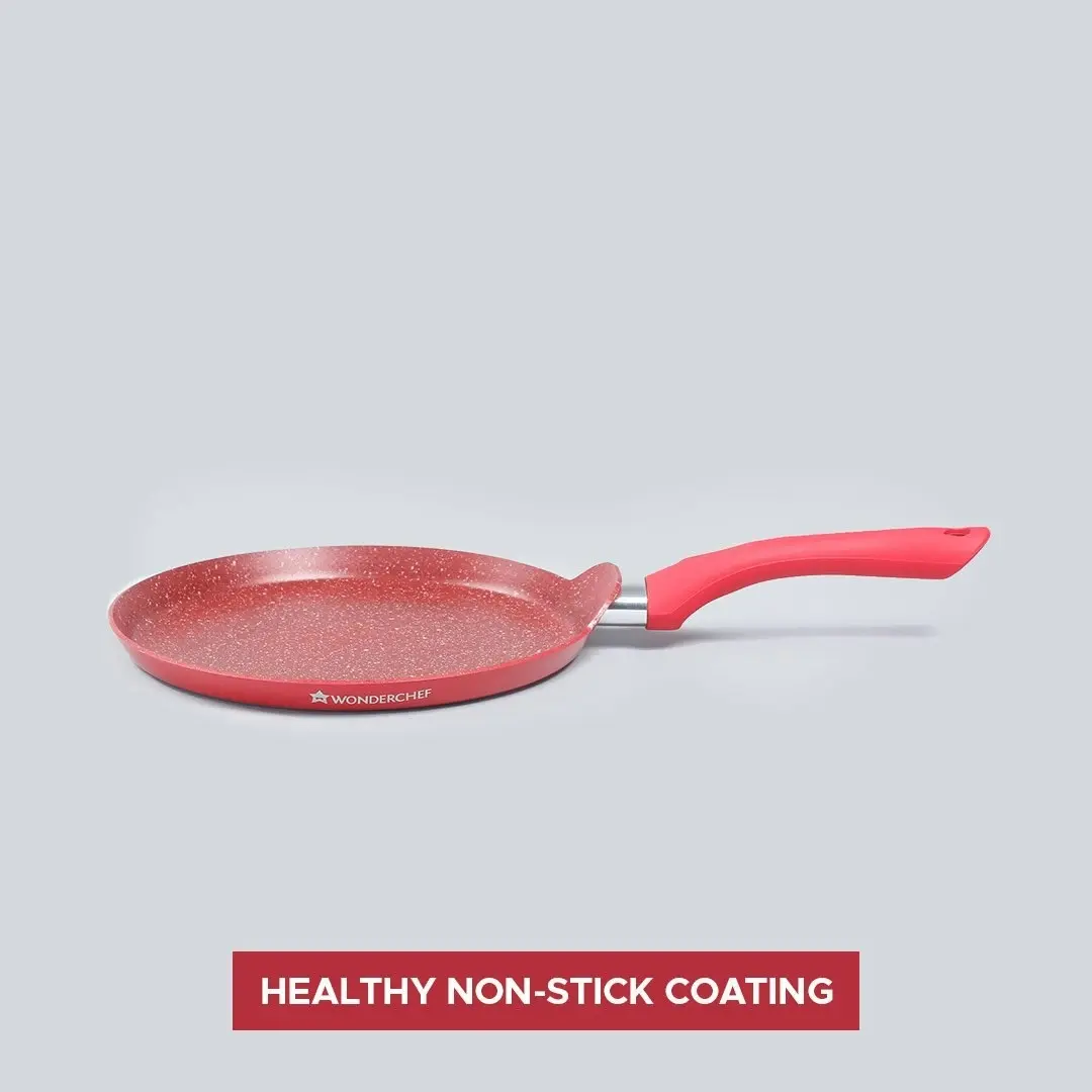 Wonderchef Royal Velvet Dosa Tawa 30cm - Red