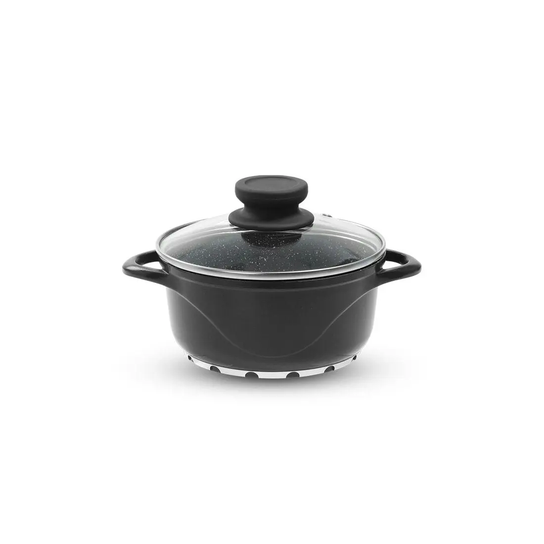 Wonderchef Ceramide Excellence Casserole Set - 6 Pc - Black