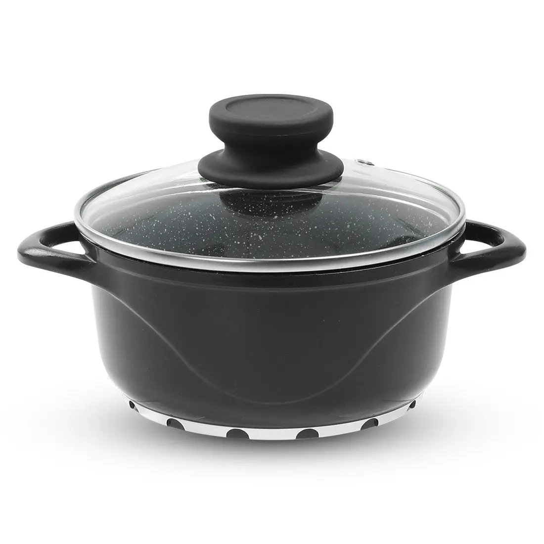 Wonderchef Ceramide Excellence Casserole Set - 6 Pc - Black