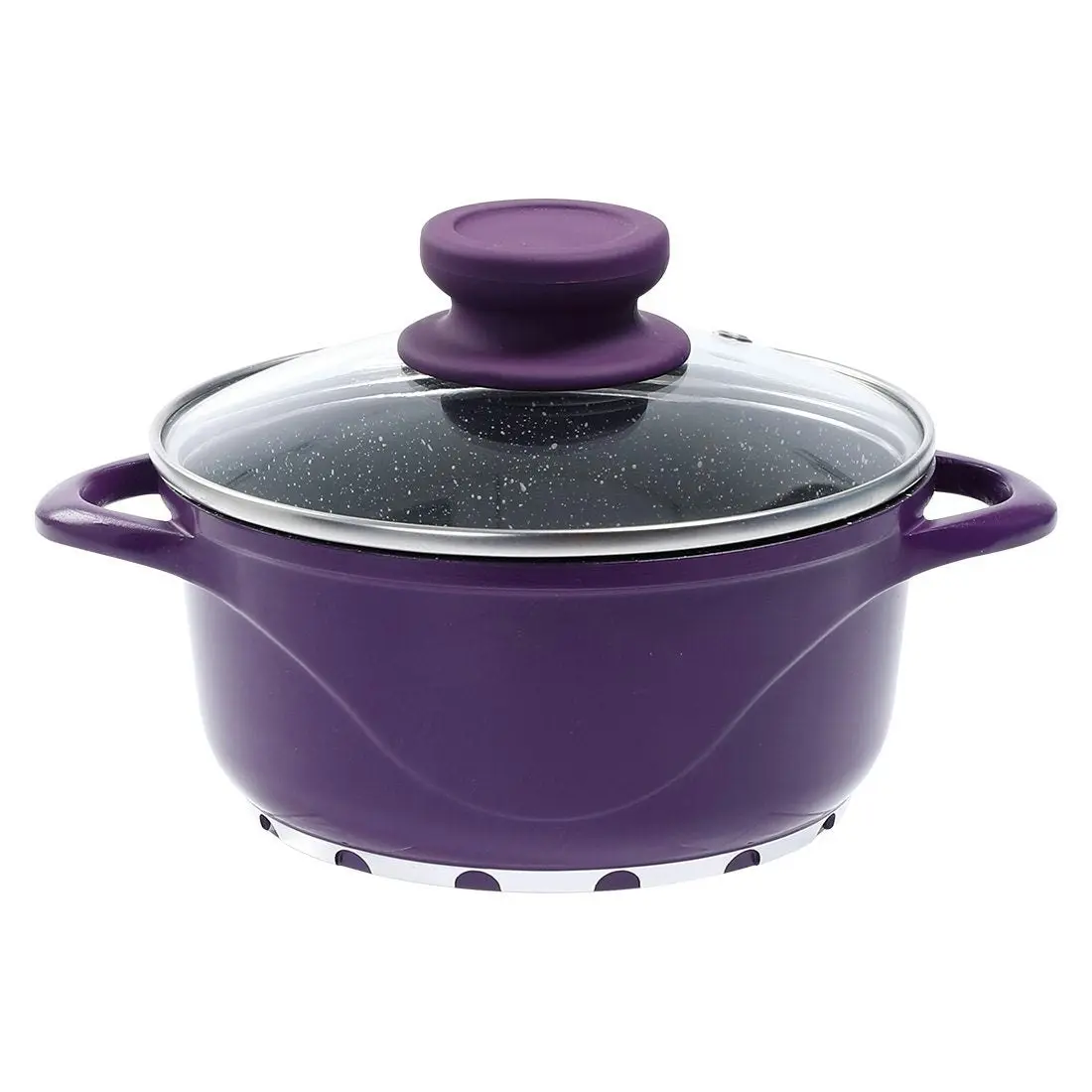 Wonderchef Ceramide Excellence Casserole Set - 6 Pc - Purple