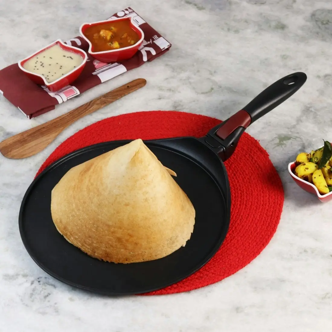 Wonderchef Click Space Saver Dosa Tawa 30cm