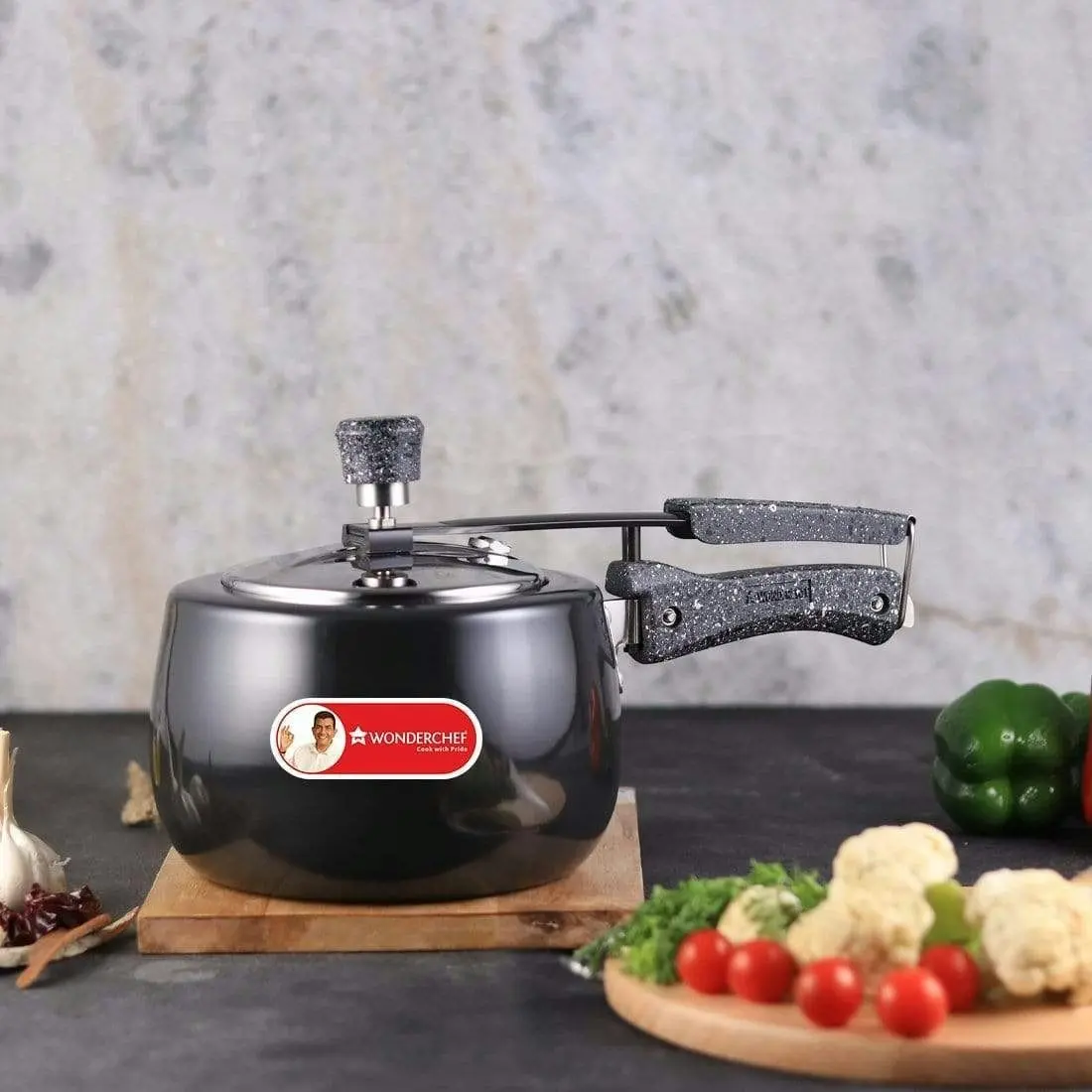 Wonderchef Taurus Hard Anodized Pressure Cooker Inner Lid 3L