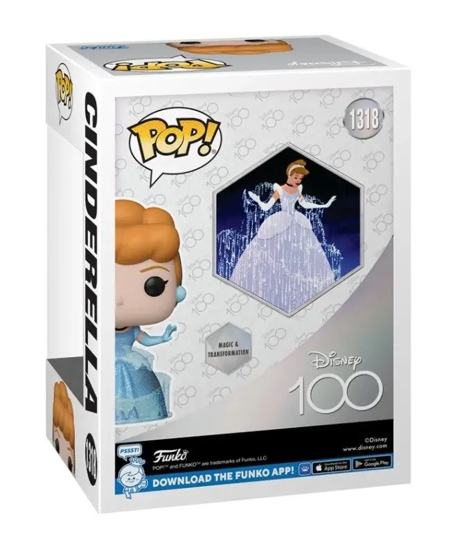 Disney: D100 - Cinderella Diamond Glitter US Exclusive Pop! Vinyl