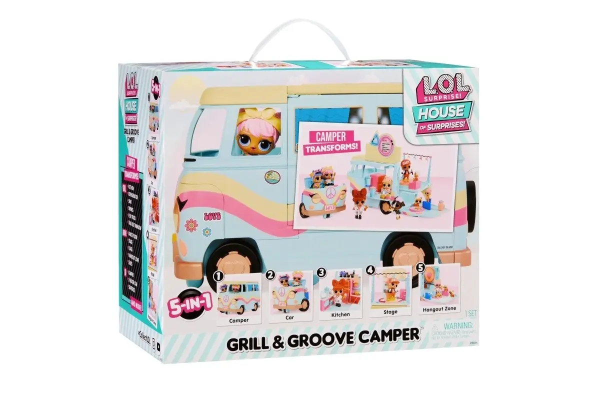 L.O.L. Surprise 5-N-1 Grill & Groove Camper