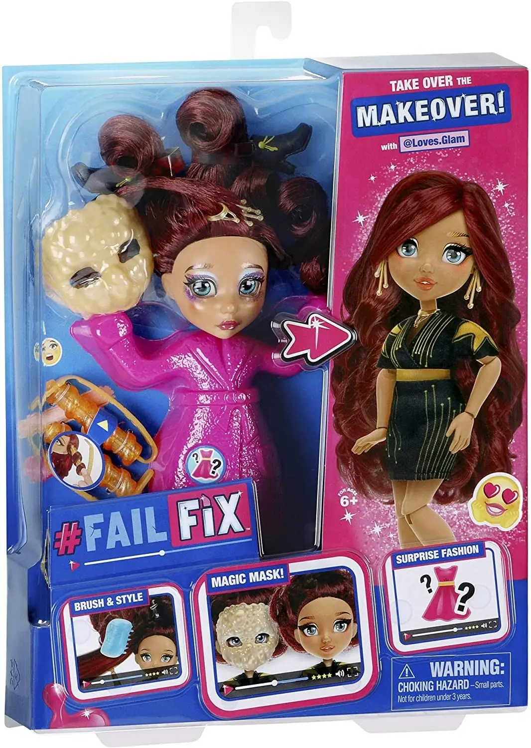 Failfix Loves Glam Total Makeover Doll Pack