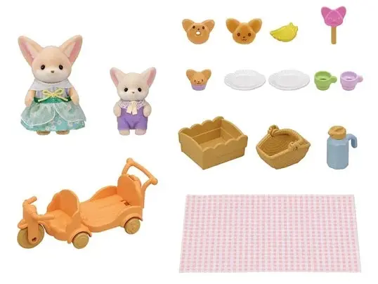 Sylvanian Families Sunny Picnic Set with Fennec Foxes