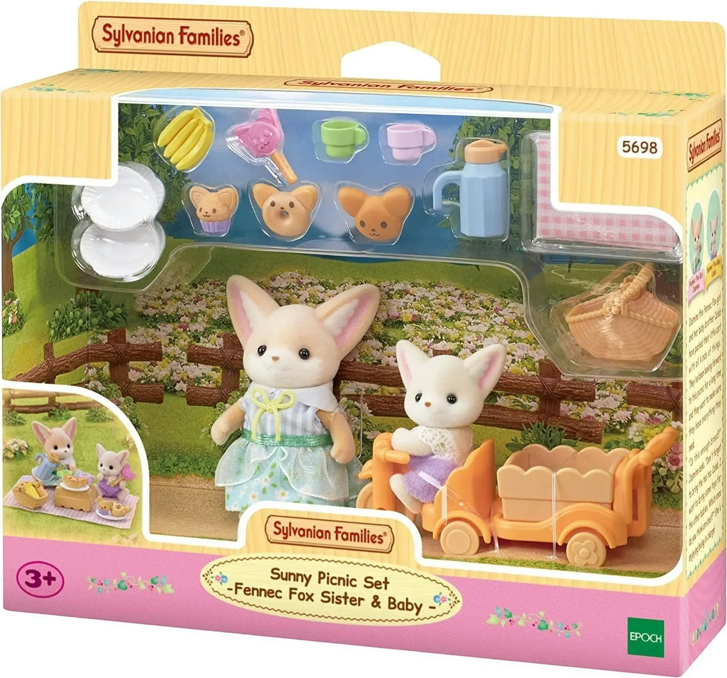 Sylvanian Families Sunny Picnic Set with Fennec Foxes